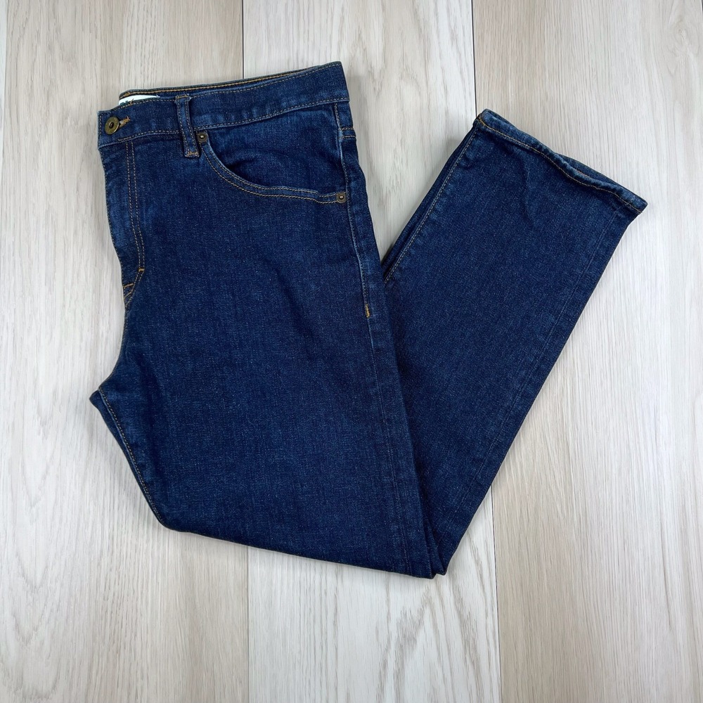 Peter Manning Five Eight New York Jeans Mens Size 34 Inseam 24" Dark Blue Wash